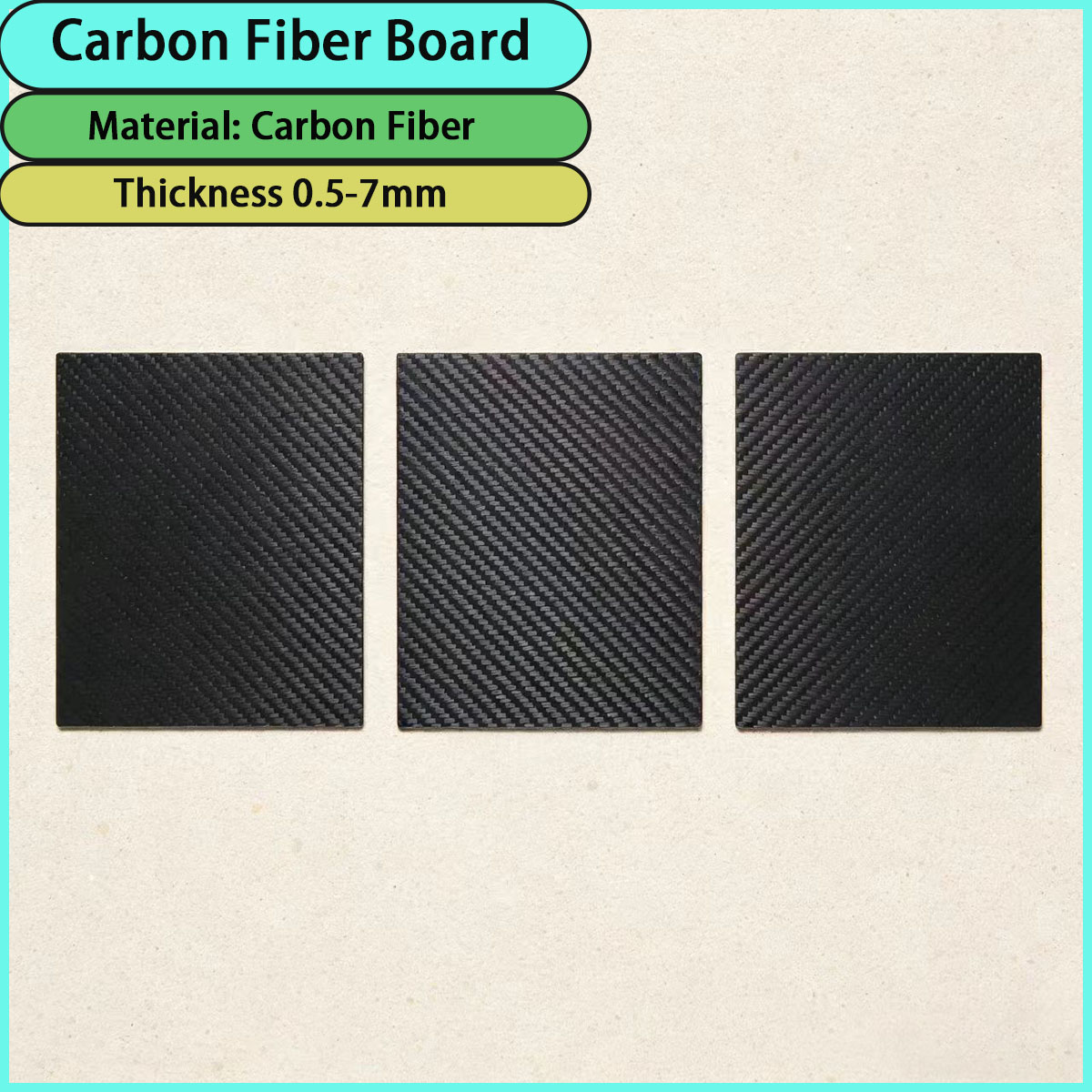 Sports Equipment Used - 0.5-7mm thick carbon fiber board is