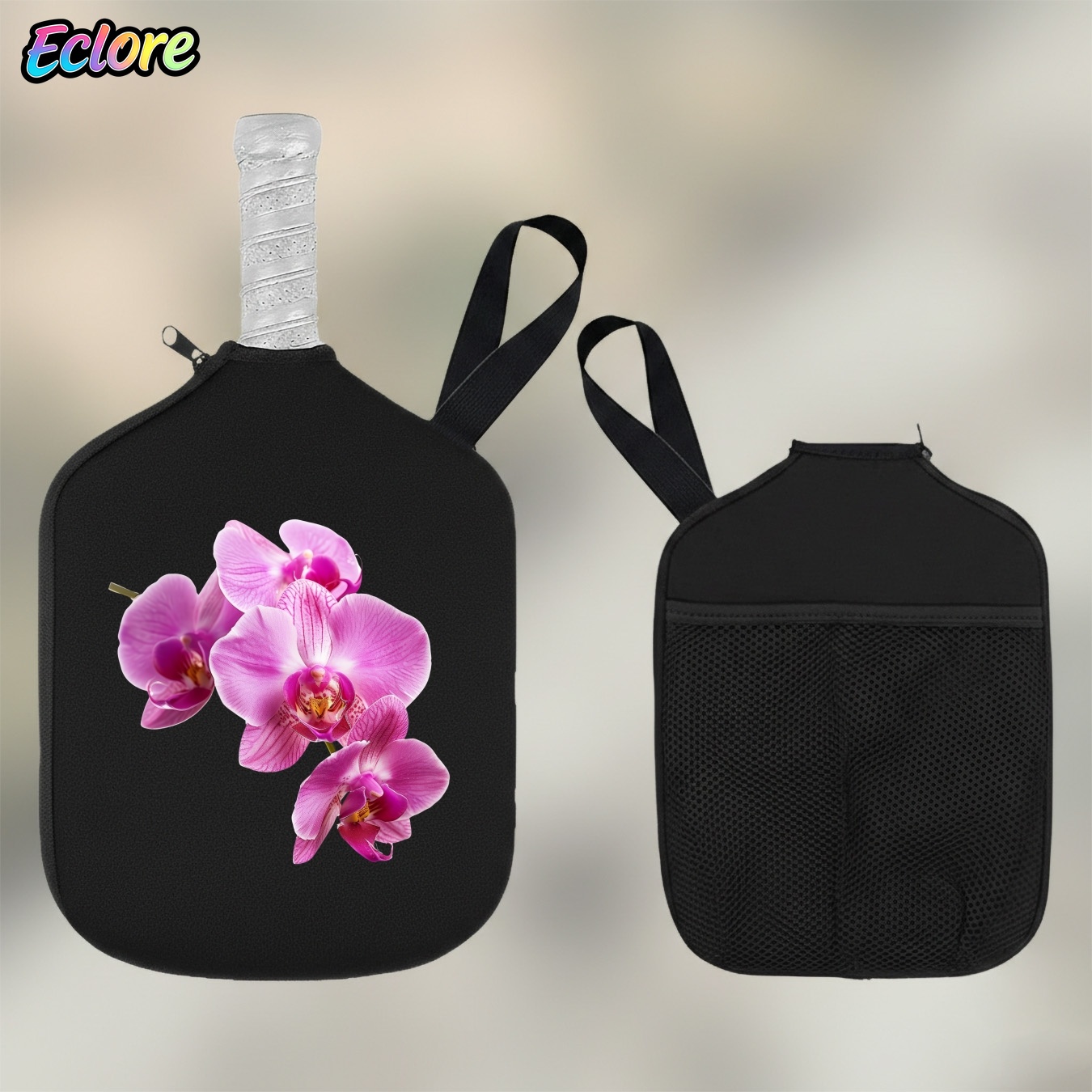Sports Equipment Storage - Pink Orchid Pickleball Paddle Bag -
