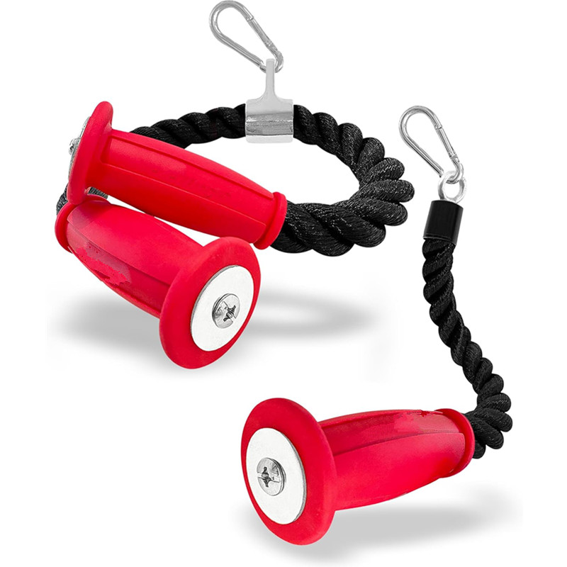 Sports Equipment Vending Machine - Ergonomic Tricep Ropes Non-Slip Cable Attachment