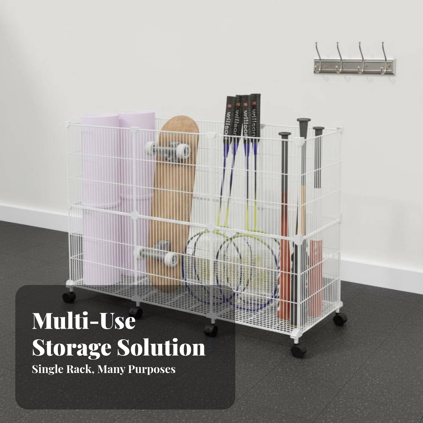 Sports Equipment Storage - Sports Equipment Storage Cart Sturdy Duty
