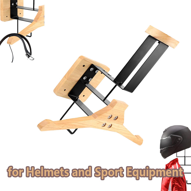 Wood Motorcycle Helmet Holder  - Sports Equipment Storage ulasan dan harga
