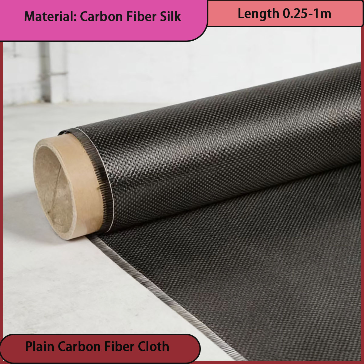 Plain carbon fiber cloth with  - Sports Equipment Used ulasan dan harga